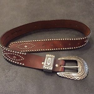 Silver buckle studded Billy Belt 31" waist